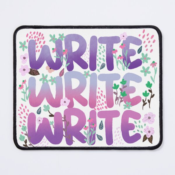 Item preview, Write Write Write in Purple Florals designed and sold by Booneb.