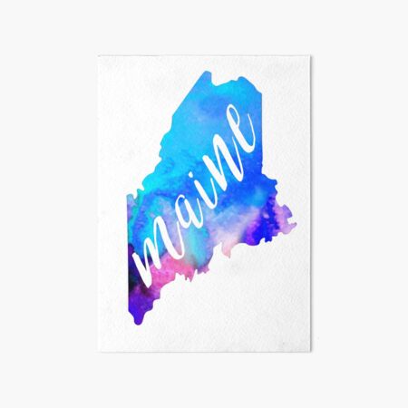 Item preview, Maine - Watercolor  designed and sold by BohemianDesignz.