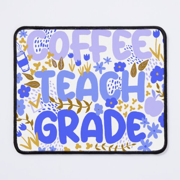 Item preview, Coffee Teach Grade in Blues designed and sold by Booneb.