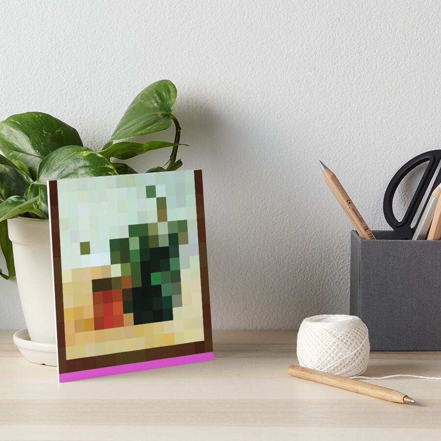 "Minecraft Painting Paradistrad" Art Board Print for Sale by