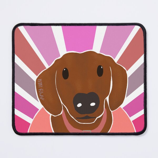 Item preview, Dachshund Sun Rays - Pink designed and sold by artylulu.