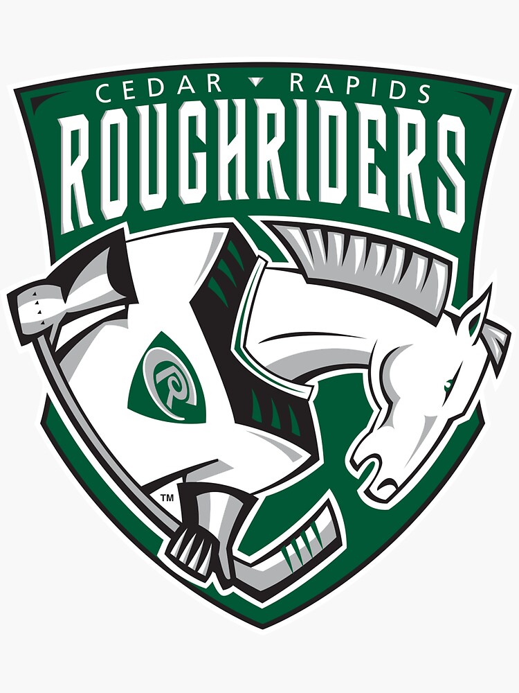 "Cedar-Rapids-RoughRiders-logos" Sticker For Sale By Rambokuy | Redbubble