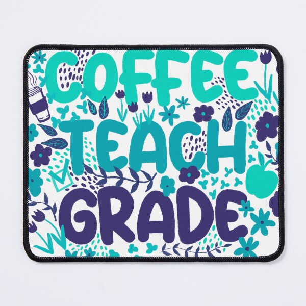 Item preview, Coffee Teach Grade in Bright Blue designed and sold by Booneb.