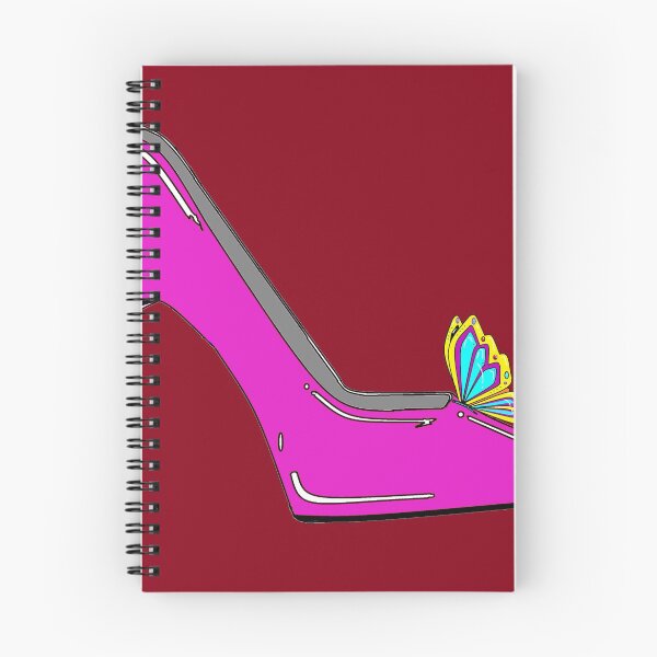 Item preview, Stiletto with Butterfly and fleur de lis in pink designed and sold by judy snyder.