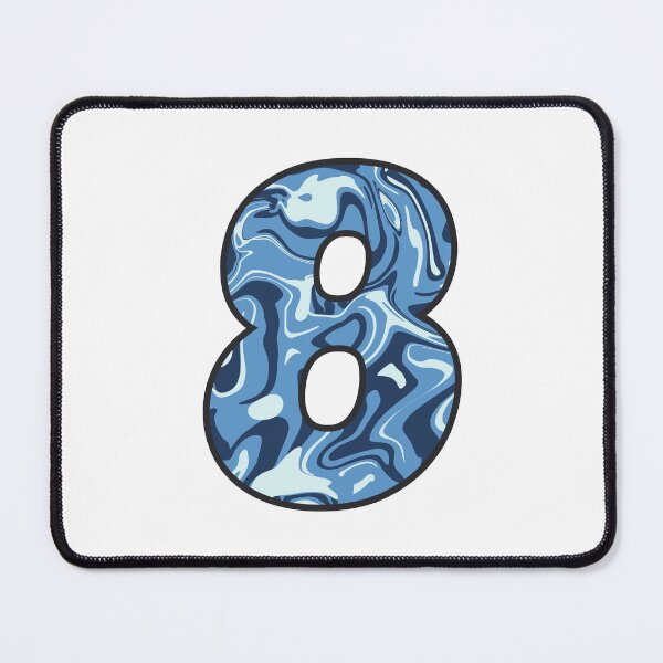 Item preview, 8 (Eight) - Blue Marble Alphabet Letter designed and sold by Emmyteddy.