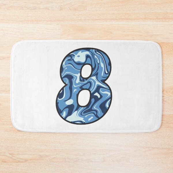Item preview, 8 (Eight) - Blue Marble Alphabet Letter designed and sold by Emmyteddy.