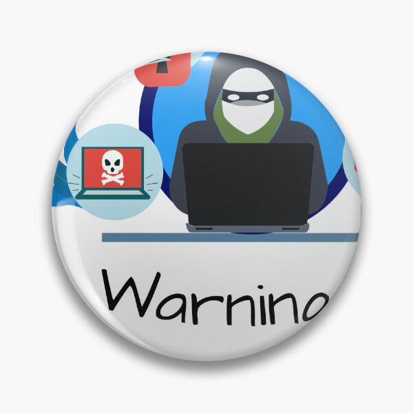 Item preview, Digital Warning Gift - For Tech and Internet Enthusiasts designed and sold by Quirky Dez.