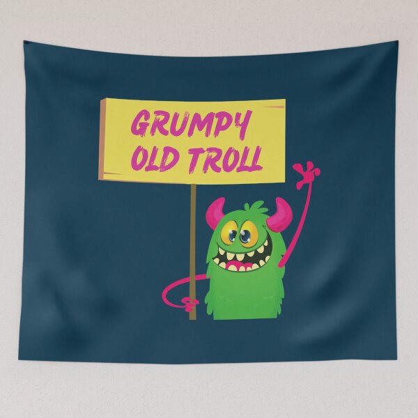 Item preview, Grumpy Old Troll   designed and sold by RusticCreation.