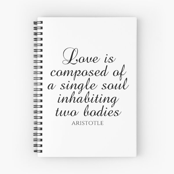 Item preview, Love Is Composed Of A Single Soul Inhabiting Two Bodies - Aristotle - Black designed and sold by PhiloJourney.