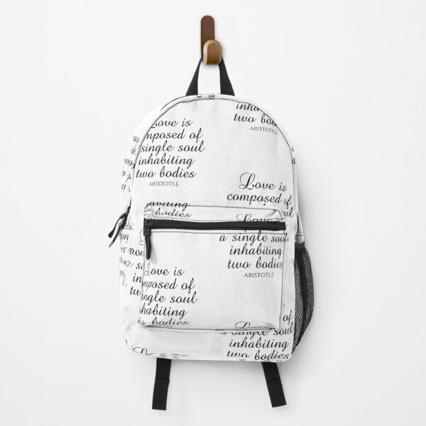 Item preview, Love Is Composed Of A Single Soul Inhabiting Two Bodies - Aristotle - Black designed and sold by PhiloJourney.