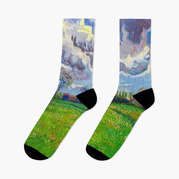 Artikelvorschau, Landschaft unter stürmischem Himmel - Vincent van Gogh entworfen und verkauft von SimpleJoyStyle.