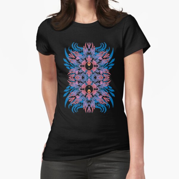 yingyang totem Fitted T-Shirt
