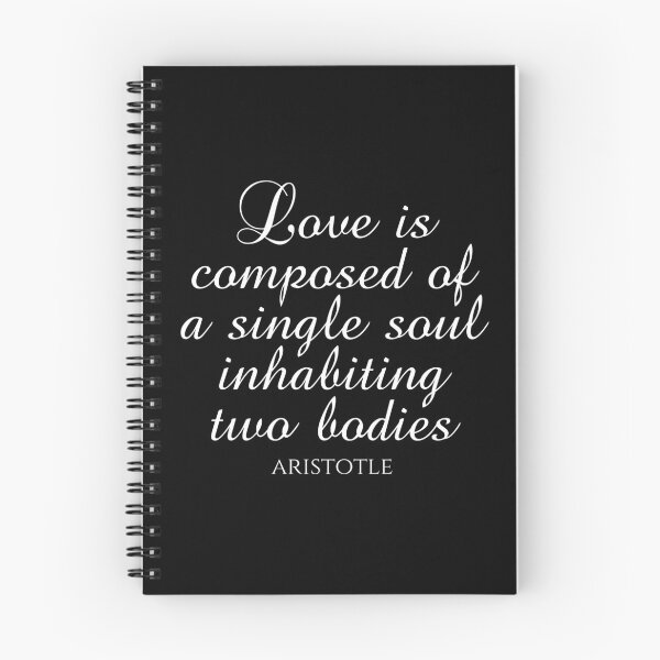 Item preview, Love Is Composed Of A Single Soul Inhabiting Two Bodies - Aristotle - White designed and sold by PhiloJourney.