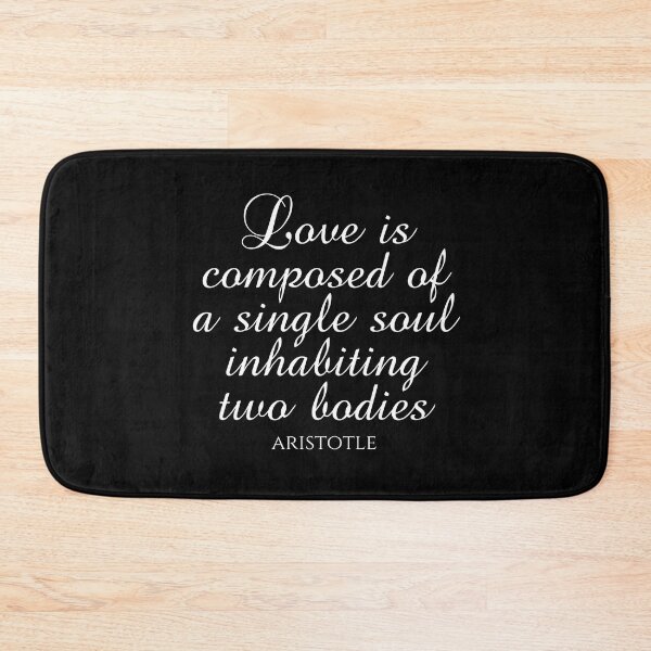 Item preview, Love Is Composed Of A Single Soul Inhabiting Two Bodies - Aristotle - White designed and sold by PhiloJourney.