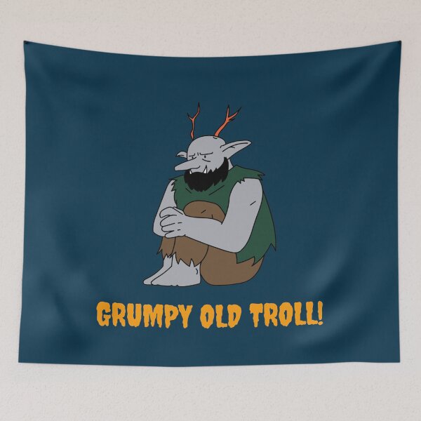Item preview, grumpy old troll  designed and sold by RusticCreation.