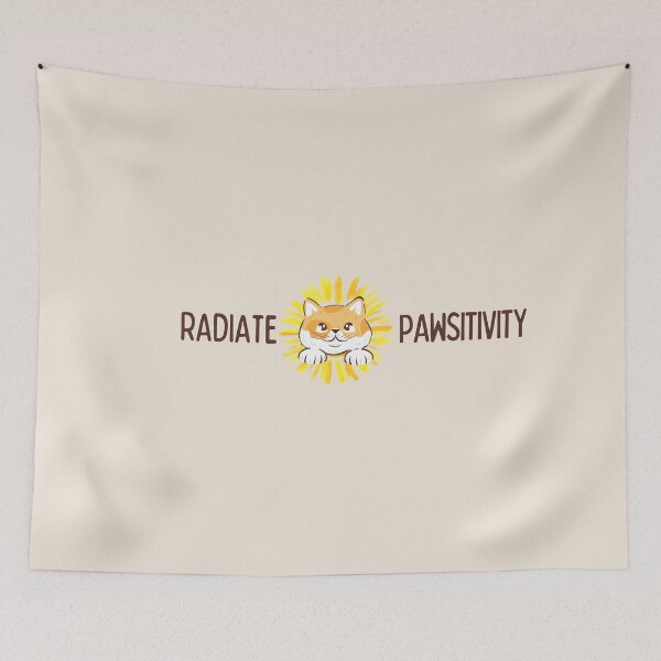 Item preview, Radiate Pawsitivity - Cute Dog Pun designed and sold by TheMerchPeddler.
