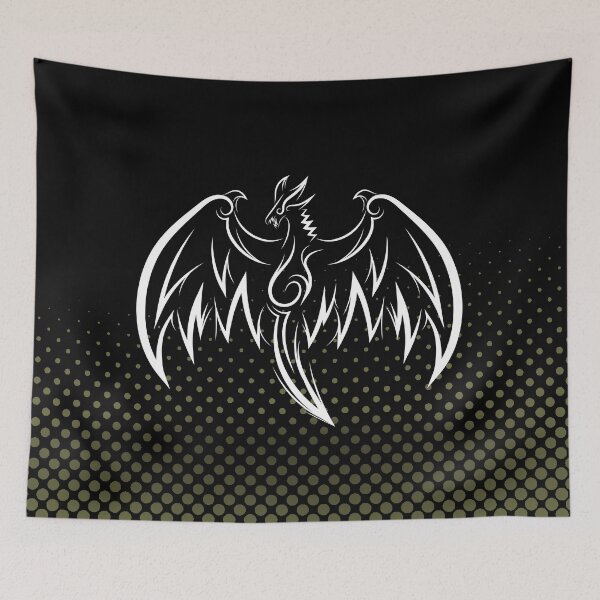 Item preview, Book Dragon #2: Green Bird With Patterned Background. designed and sold by tmdaliggr.