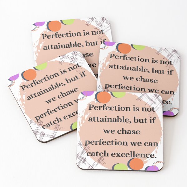 Item preview, Perfection, excellence, inspiring quotes, circle, stylish fonts designed and sold by Ellecher23.