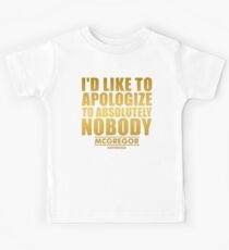 conor mcgregor quotes Kids Tee