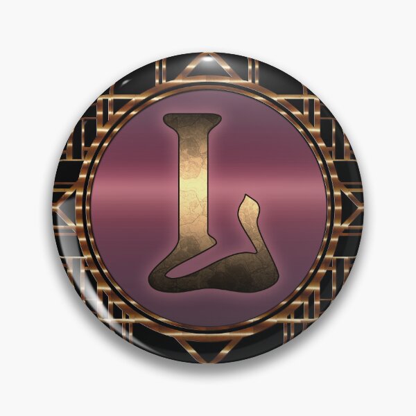 Item preview, Monogram L 1920s Art Nouveau Burlesque Vintage Glamor designed and sold by Xarah.