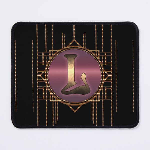 Item preview, Monogram L 1920s Art Nouveau Burlesque Vintage Glamor designed and sold by Xarah.