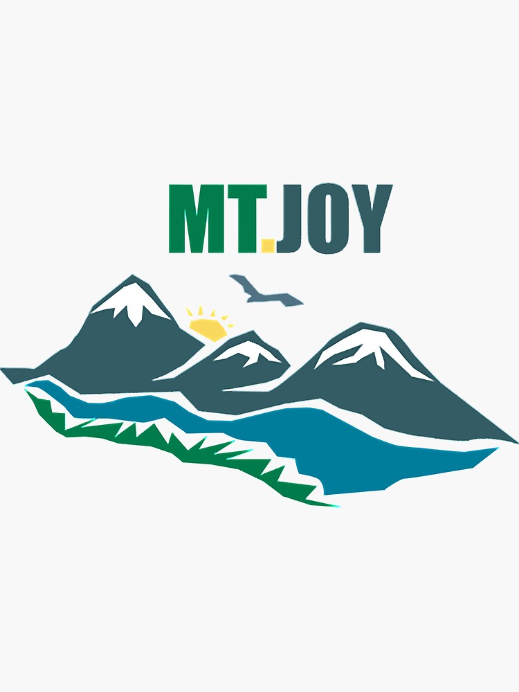 "mt joy " Sticker for Sale by SincerelySil Redbubble