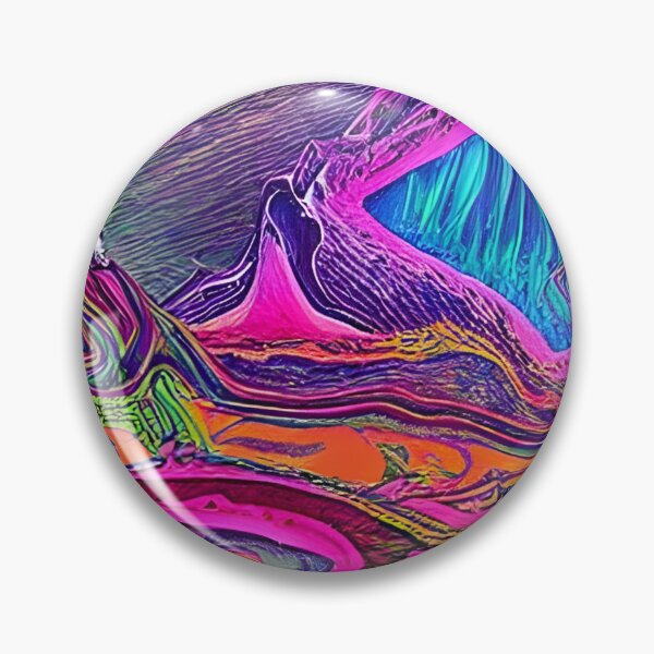 Item preview, Psychedelic Alien Landscape - Psychedelic Visuals designed and sold by NomadicCreative.