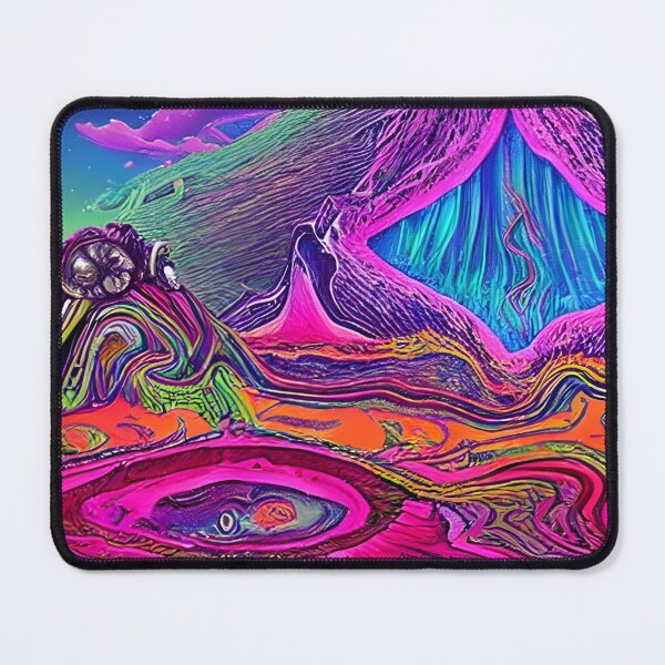 Item preview, Psychedelic Alien Landscape - Psychedelic Visuals designed and sold by NomadicCreative.