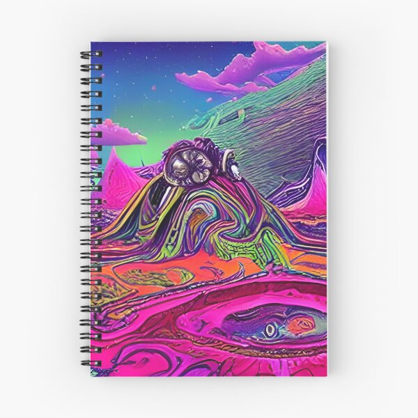 Item preview, Psychedelic Alien Landscape - Psychedelic Visuals designed and sold by NomadicCreative.