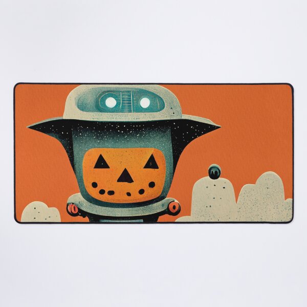 Item preview, Retro Halloween Robot 001 • Cute Custom Kids Halloween Art Series designed and sold by Lulus-Art.