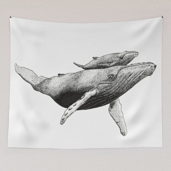 Item preview, Humpback Mom and Calf designed and sold by kohola-kai.