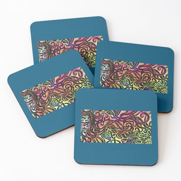 Item preview, Rainbow Flowers in Your Hair  designed and sold by SincerelySil.