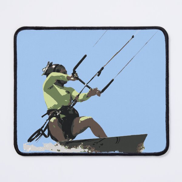 Item preview, Kitesurfer Action Water Sports Artistic Illustration designed and sold by taiche.