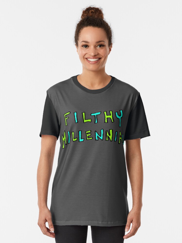 Alternate view of Filthy Millennial Graphic T-Shirt