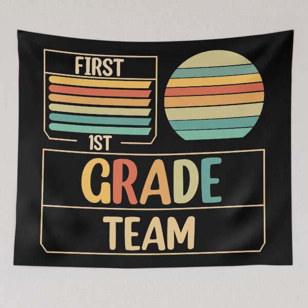 Item preview, 1st Grade Team Retro Groovy Teacher Happy 1st Day Of School  designed and sold by Rami Khalifah.