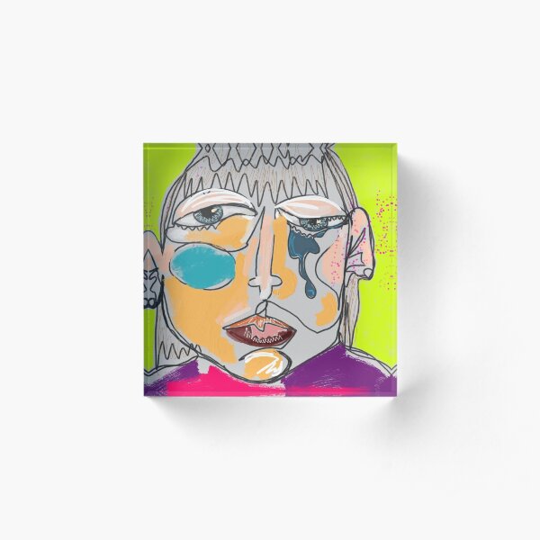 Messy Muck Acrylic Block