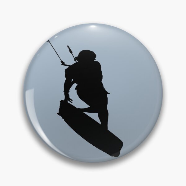 Item preview, Kitesurfers Freestyle Kite Female Rider Black Silhouette designed and sold by taiche.