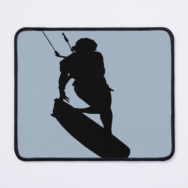 Item preview, Kitesurfers Freestyle Kite Female Rider Black Silhouette designed and sold by taiche.