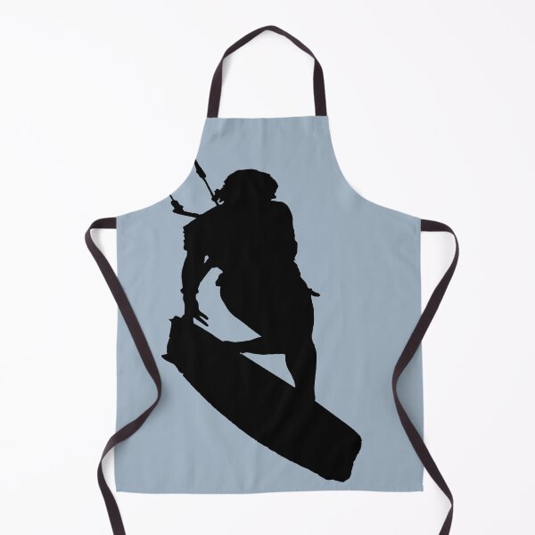 Item preview, Kitesurfers Freestyle Kite Jinete femenino Silueta negra designed and sold by taiche.