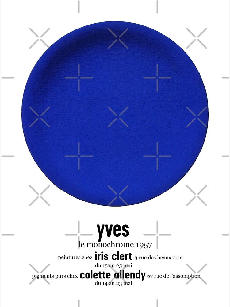 "Yves Klein Blue Circle" Sticker for Sale by RiveraStore Redbubble