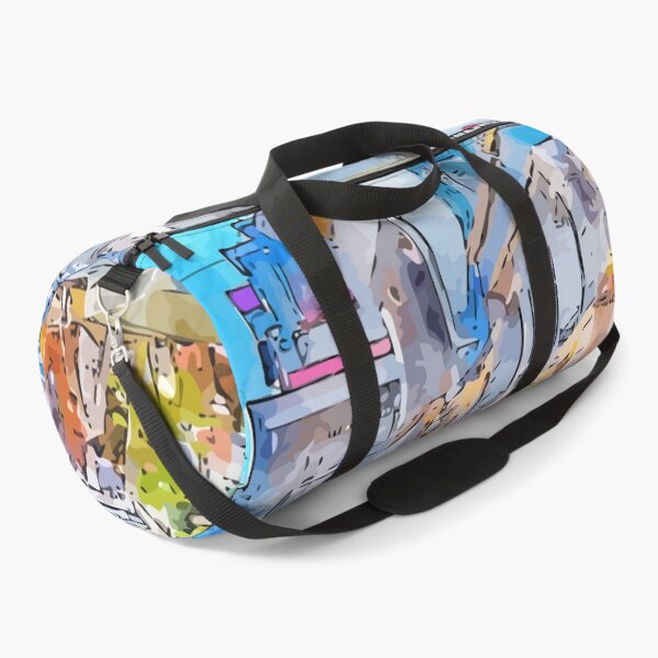 Item preview, Old Town Bucharest Romania Nightlife Watercolor Illustration designed and sold by KawaiiTops.