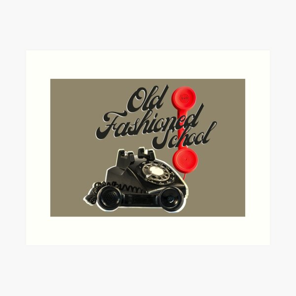 Item preview, old Fashioned school - old telephone  designed and sold by SpiralStairShop.