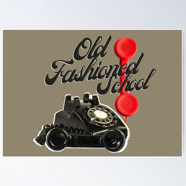 Item preview, old Fashioned school - old telephone  designed and sold by SpiralStairShop.