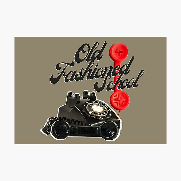 Item preview, old Fashioned school - old telephone  designed and sold by SpiralStairShop.