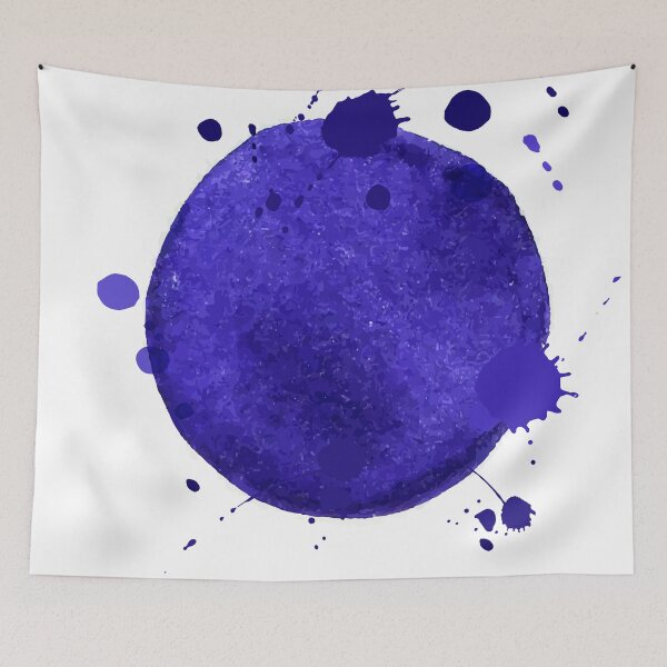 Artikelvorschau, Blauer Farbfleck Aquarell © hatgirl.de (Digital/Analog) entworfen und verkauft von hatgirldesign.
