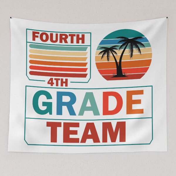 Item preview, 4th Grade Team Retro Groovy Teacher Happy 1st Day Of School  designed and sold by Rami Khalifah.