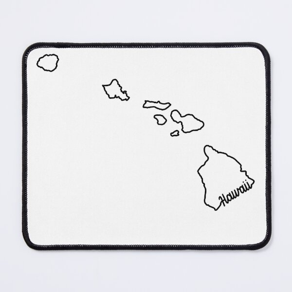 Item preview, Hawaii outline with hand lettering designed and sold by Remy-and-Clyde.