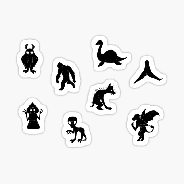 Little Cryptids Sticker Sheet (A6) — Eldritch Rach