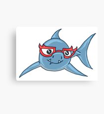 Clever Shark Canvas Print