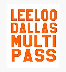 The Fifth Element - Leeloo Dallas Multi Pass Photographic Print